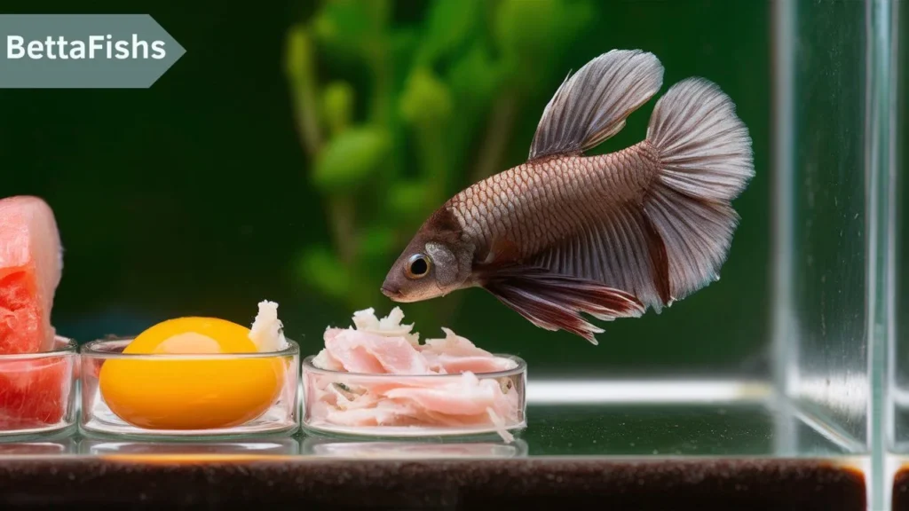 What can Betta fish eat of Human food