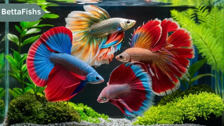 Different breeds of Betta fish