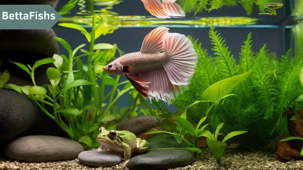 Can aquatic frogs live with Betta fish