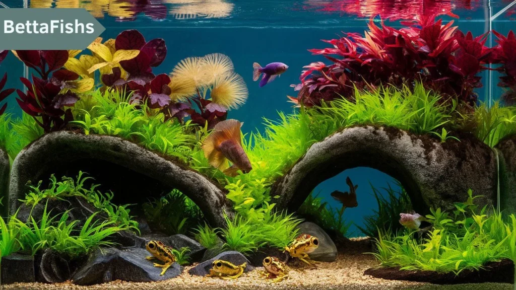 Can aquatic frogs live with Betta fish