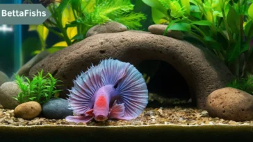 Betta fish staying at bottom of tank