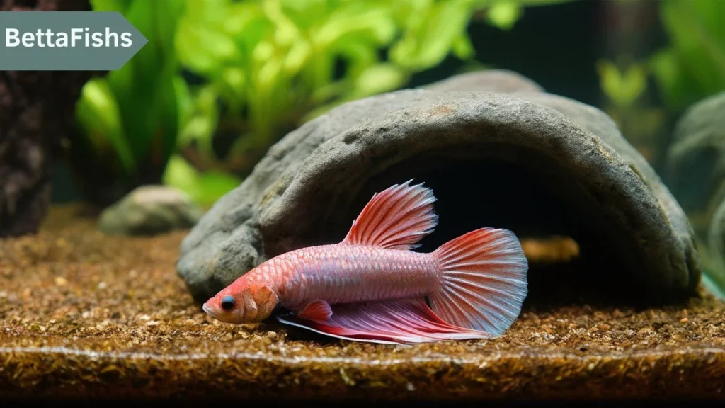 Betta fish staying at bottom of tank